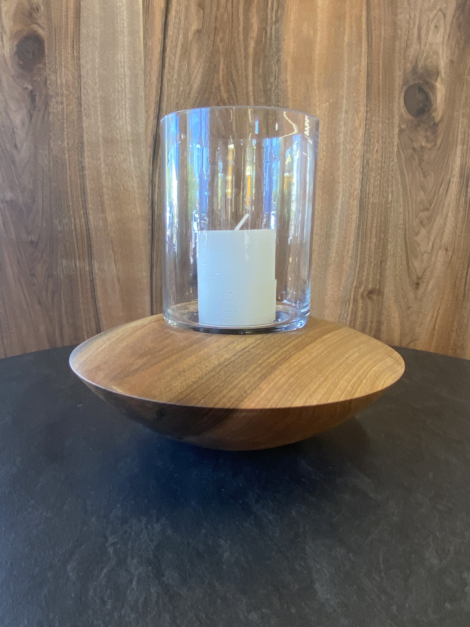 Windlicht - Schweizer Nussbaum