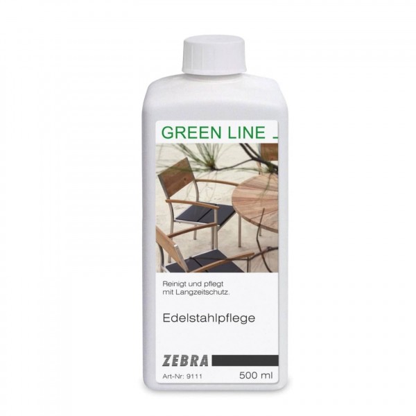 Zebra Green Line Edelstahlpflege 500ml für Outdoor-Möbel