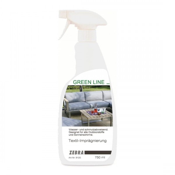 ZEBRA GREEN LINE Textil-Imprägnierung Sprayflasche für Outdoorstoffe.